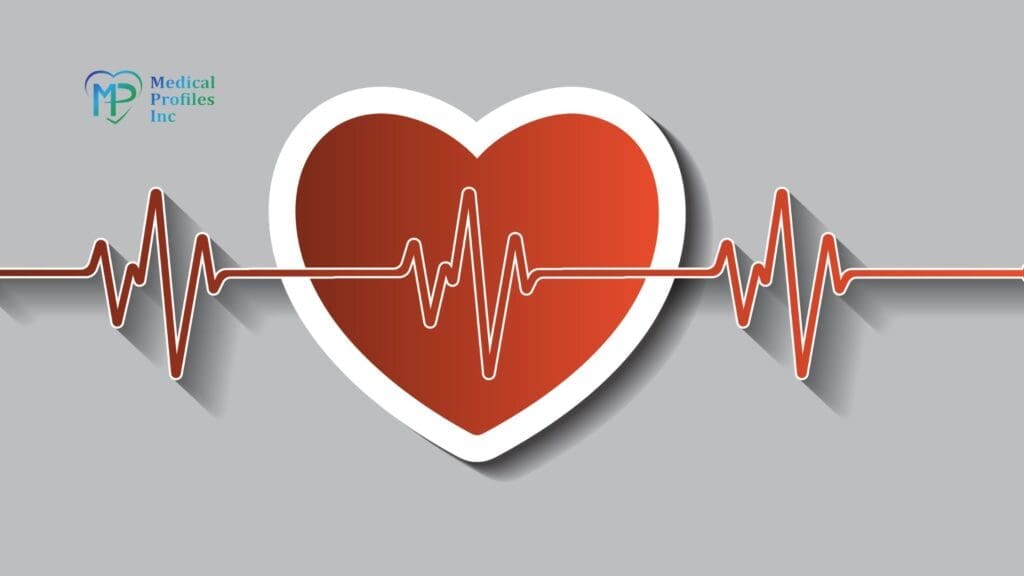 Heart image with heartbeat